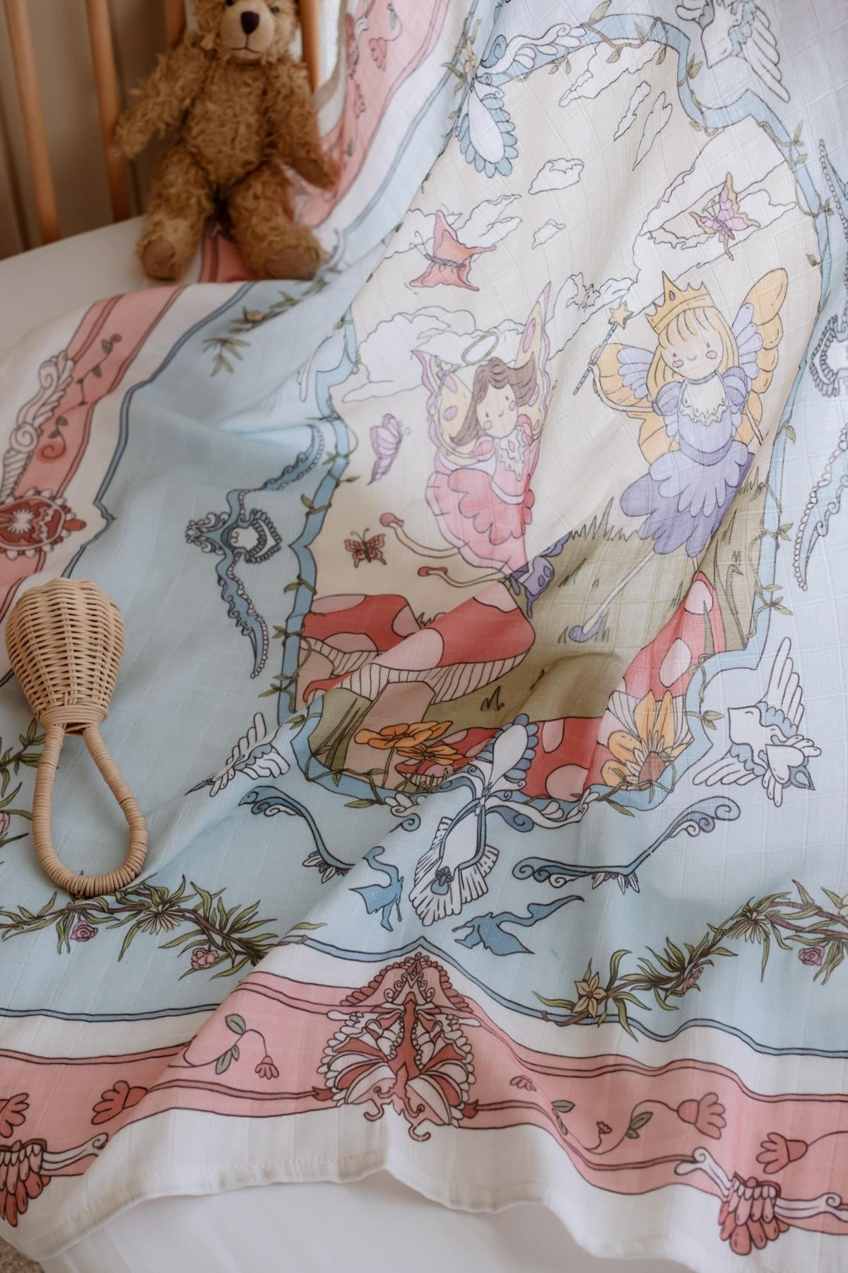 Double-Layer Muslin Swaddle - Fairy Tale