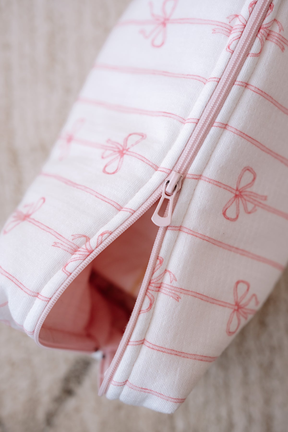 Diaper Pouch - Ribbon/Pink