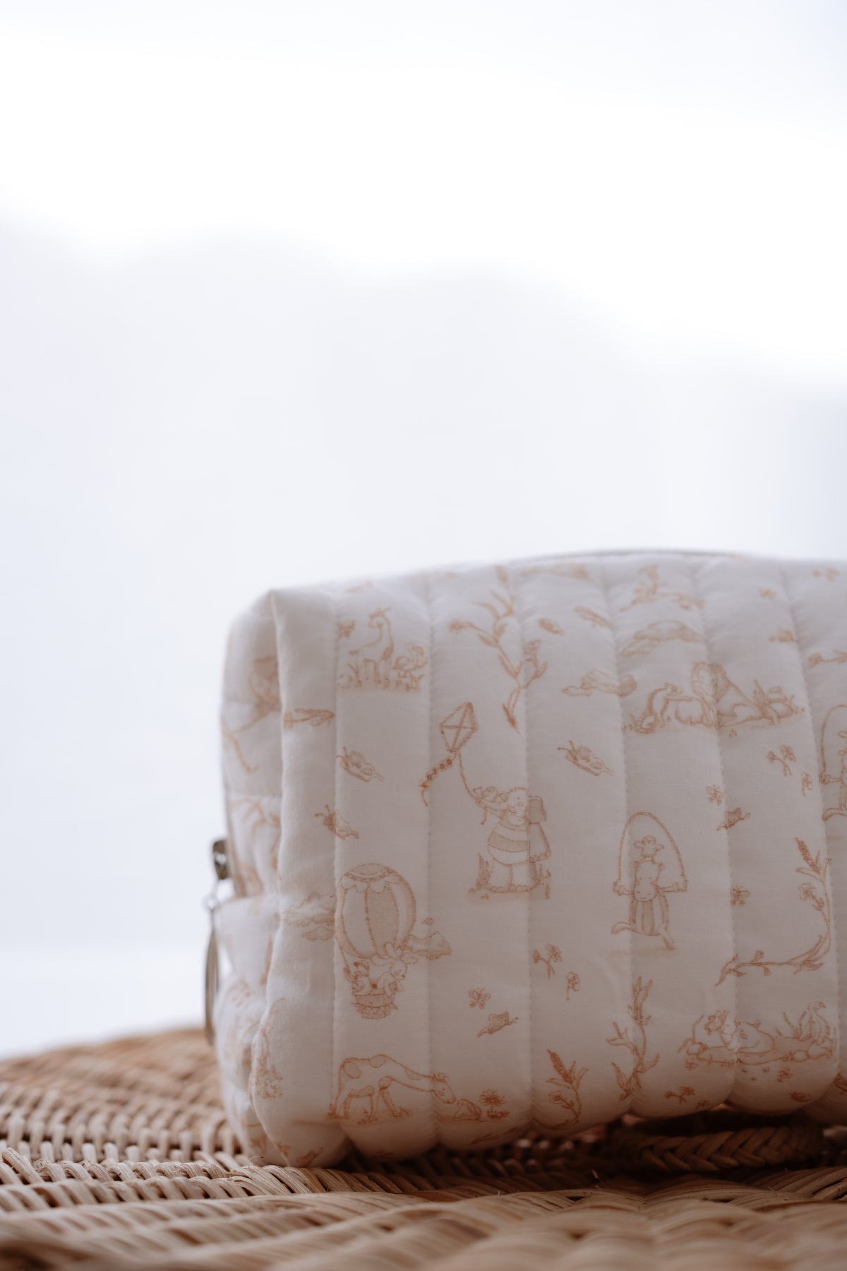 Diaper Pouch - Toile De Jouy/Beige