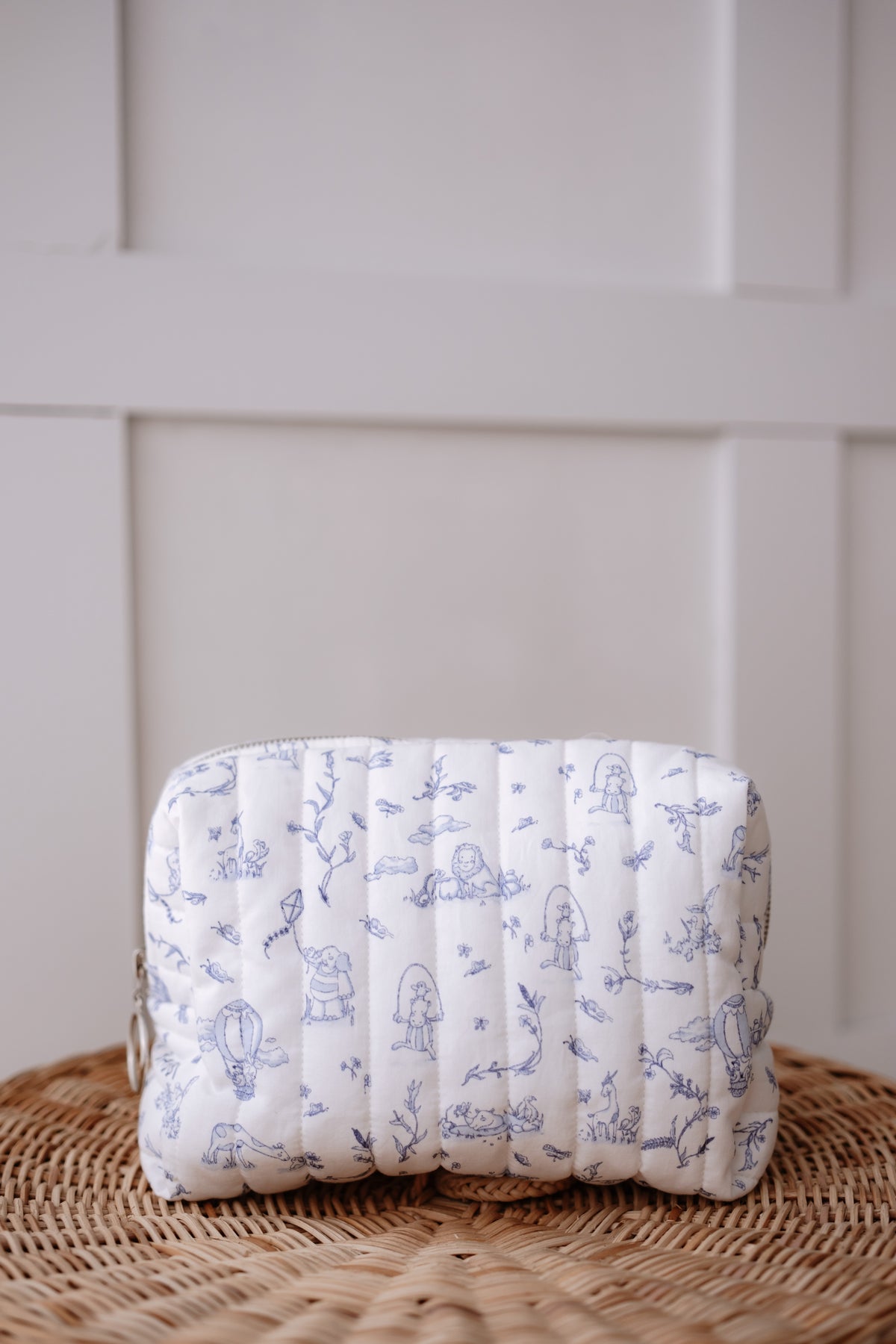 Diaper Pouch - Toile De Jouy / Blue