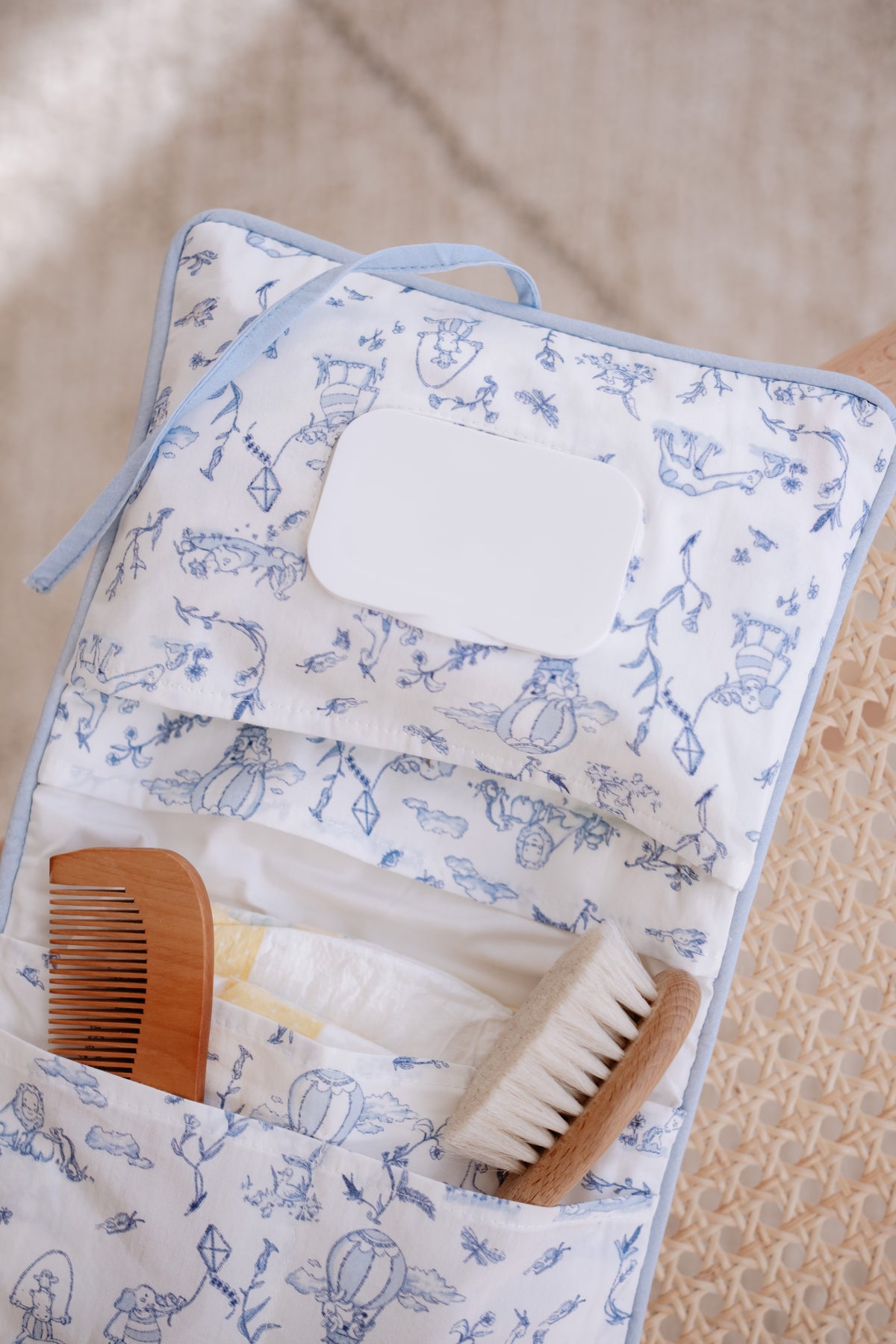 Baby Care Gift Set - Toile De Jouy / Blue