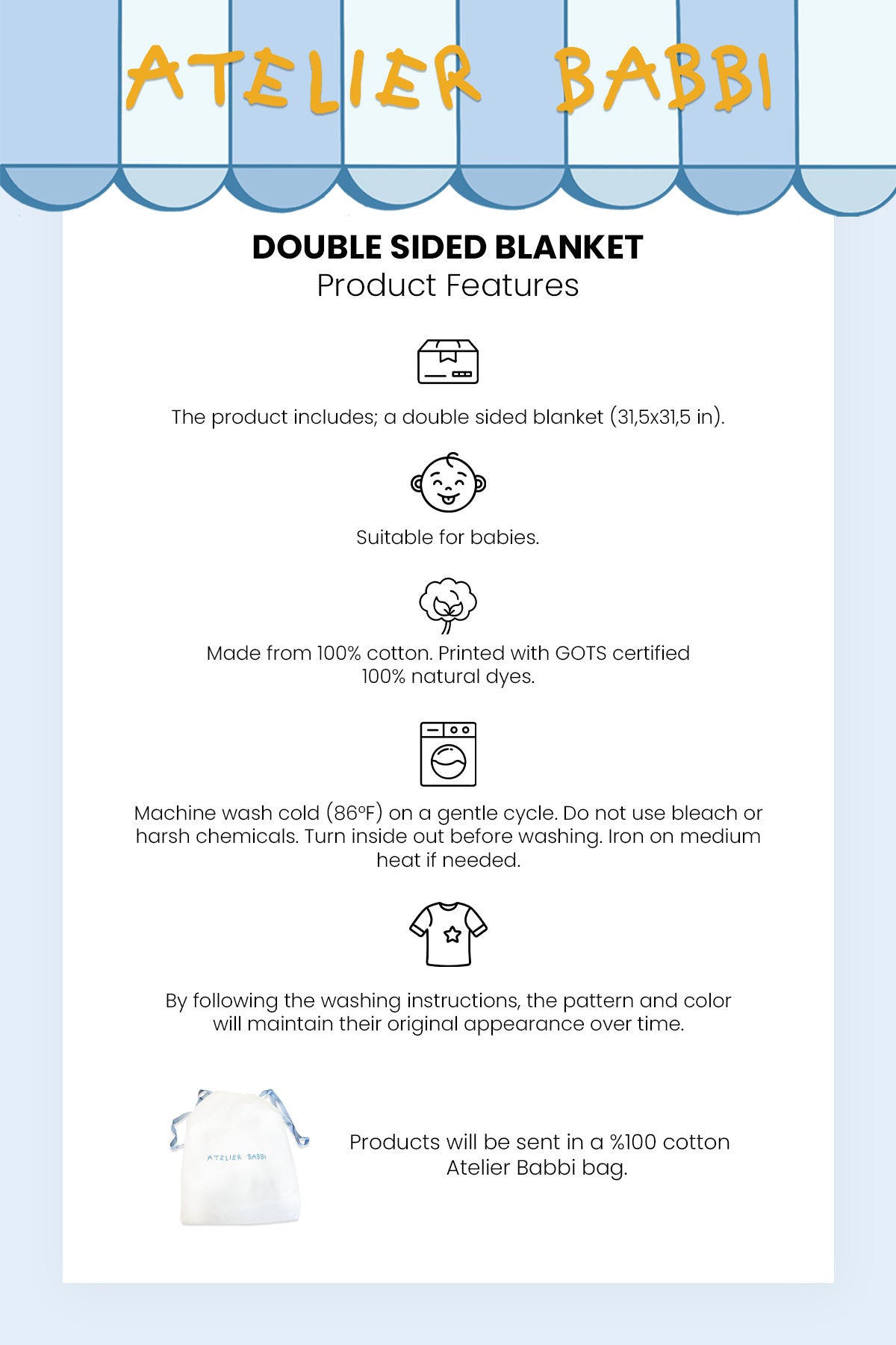 Double-Sided Blanket - Spring