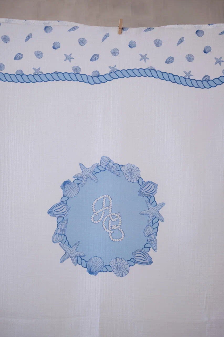 Double Layer Muslin Swaddle - Sea Shell