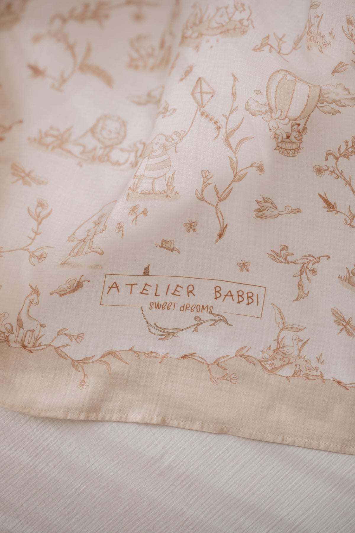 4-Piece Newborn Set - Toile De Jouy / Beige