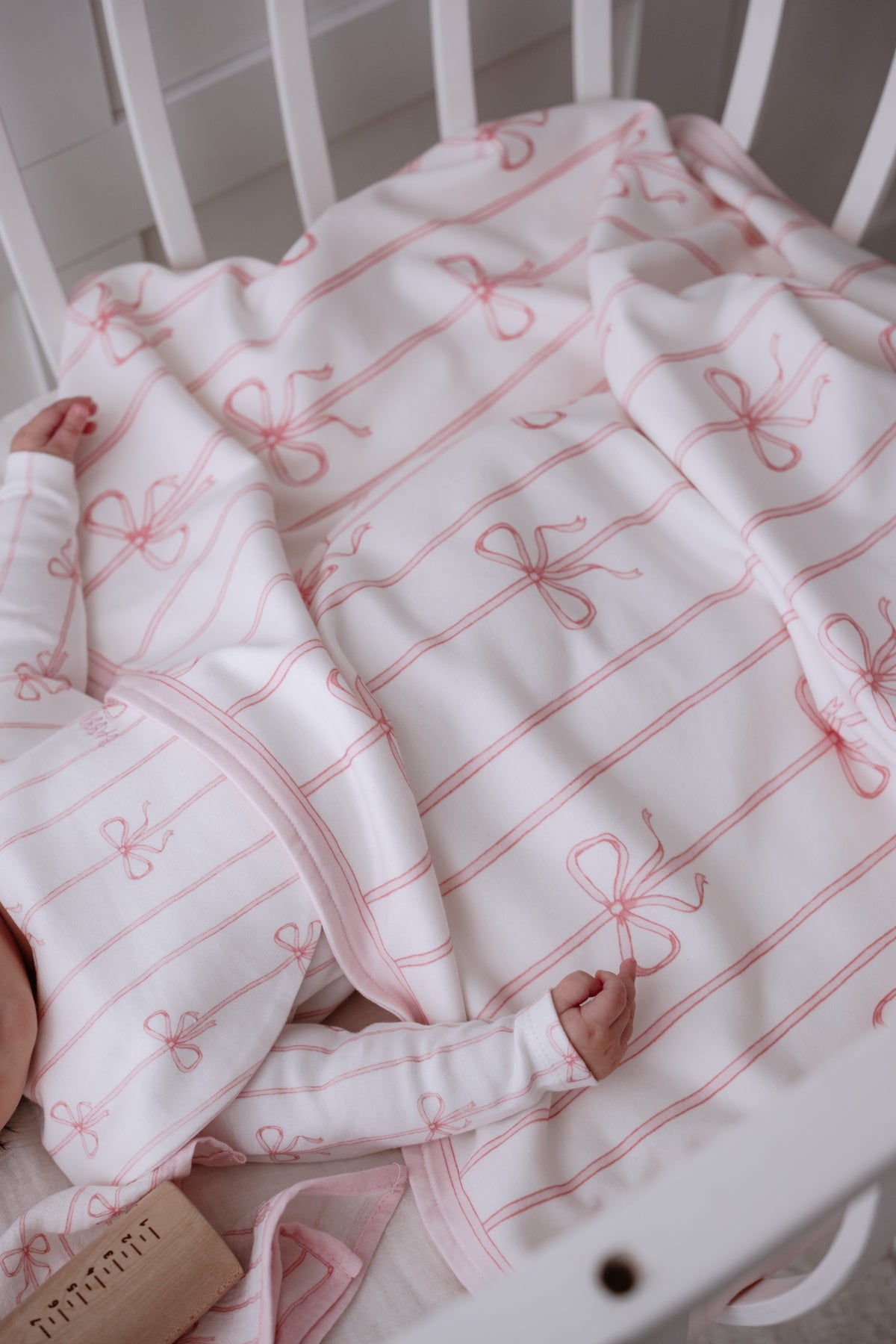 Double-Sided Blanket - Ribbon/Pink