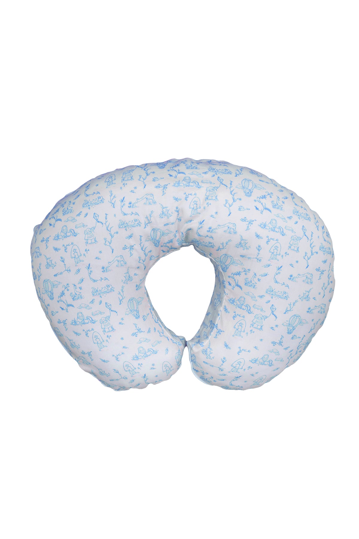 Nursing Pillow - Toile De Jouy / Blue