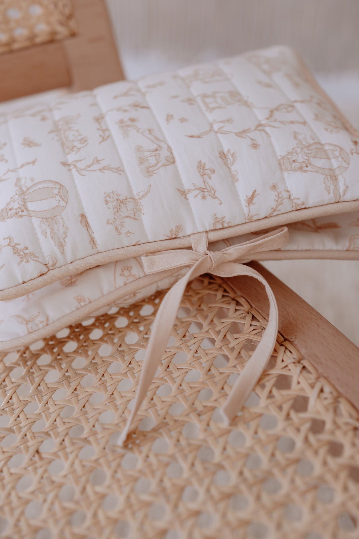 Wet Wipes and Diaper Clutch - Toile De Jouy/Beige