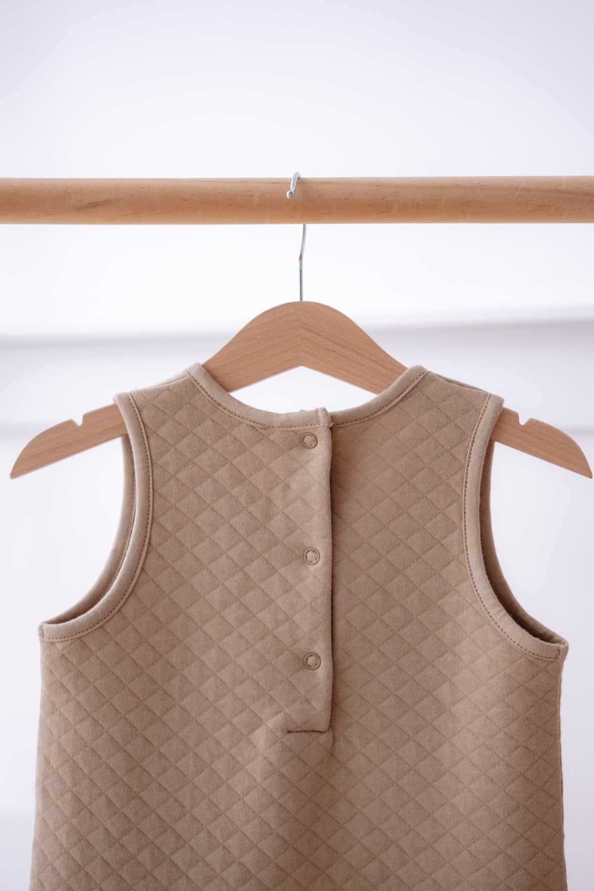 Quilted Onesie - Beige