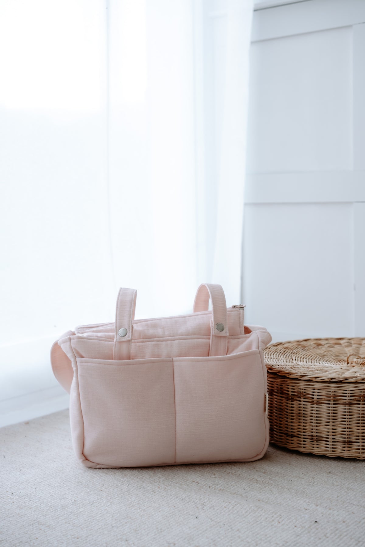 Muslin Mommy Bag - Ribbon/Pink