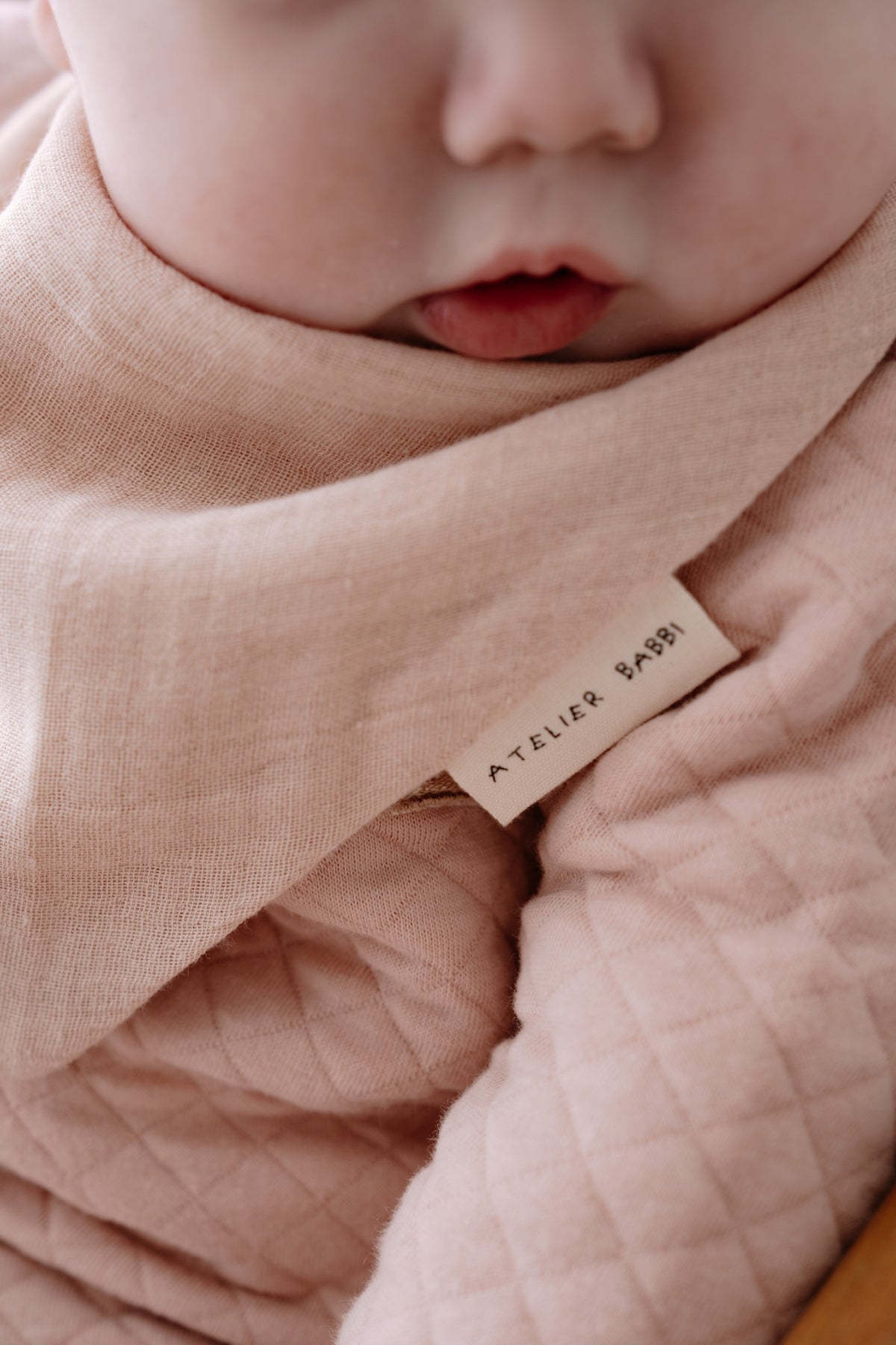 Muslin Bib - Blush