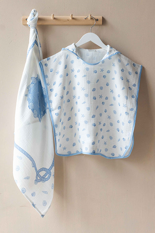 Muslin Poncho - Sea Shell