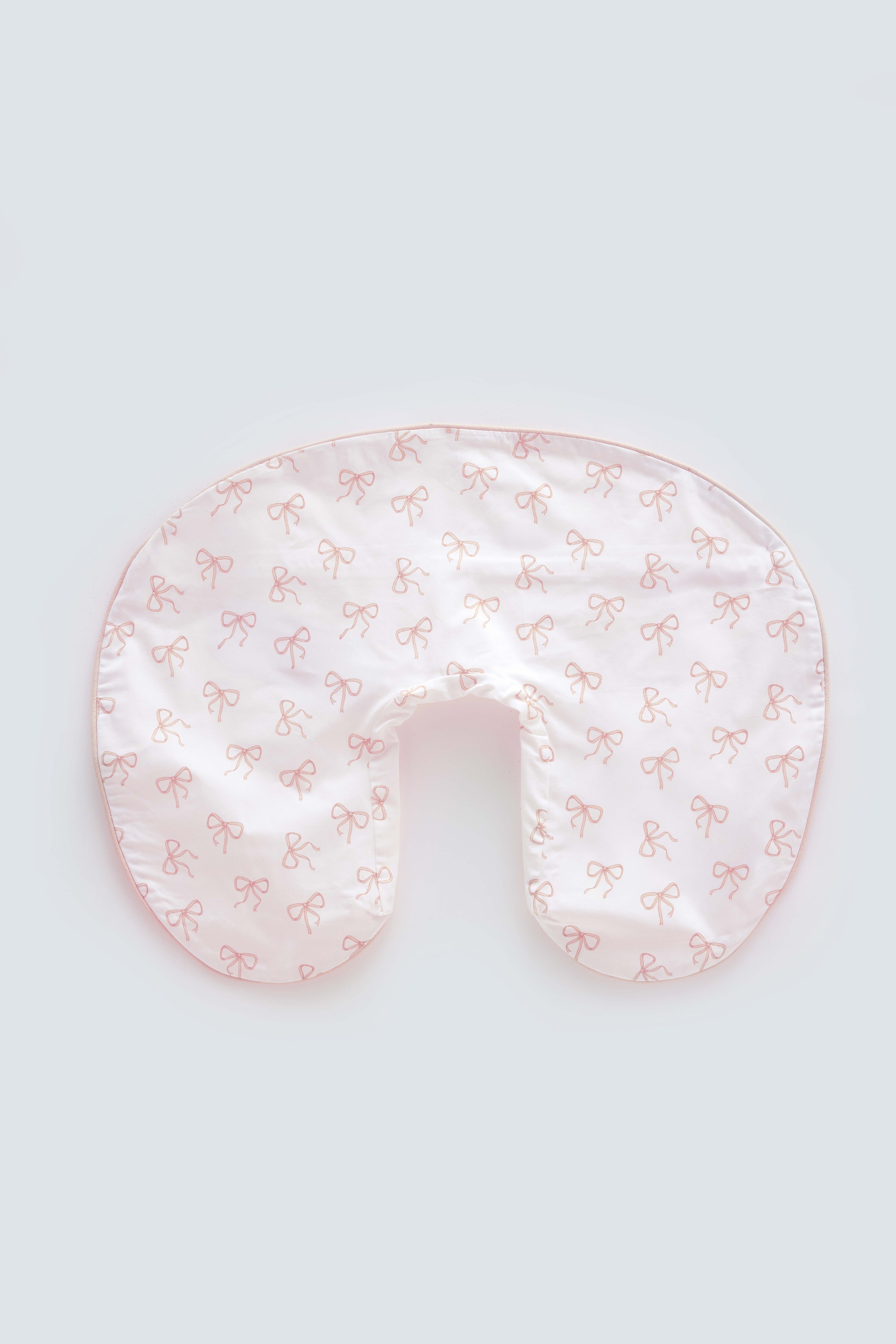 Nursing Pillowcase - Ribbon / Pink