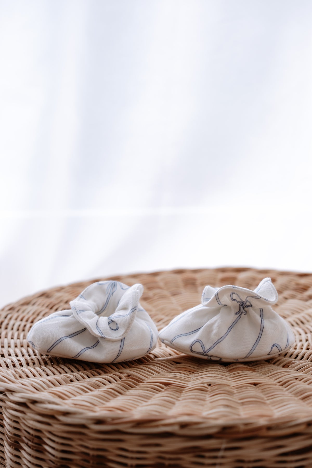 Booties - Ribbon/Blue