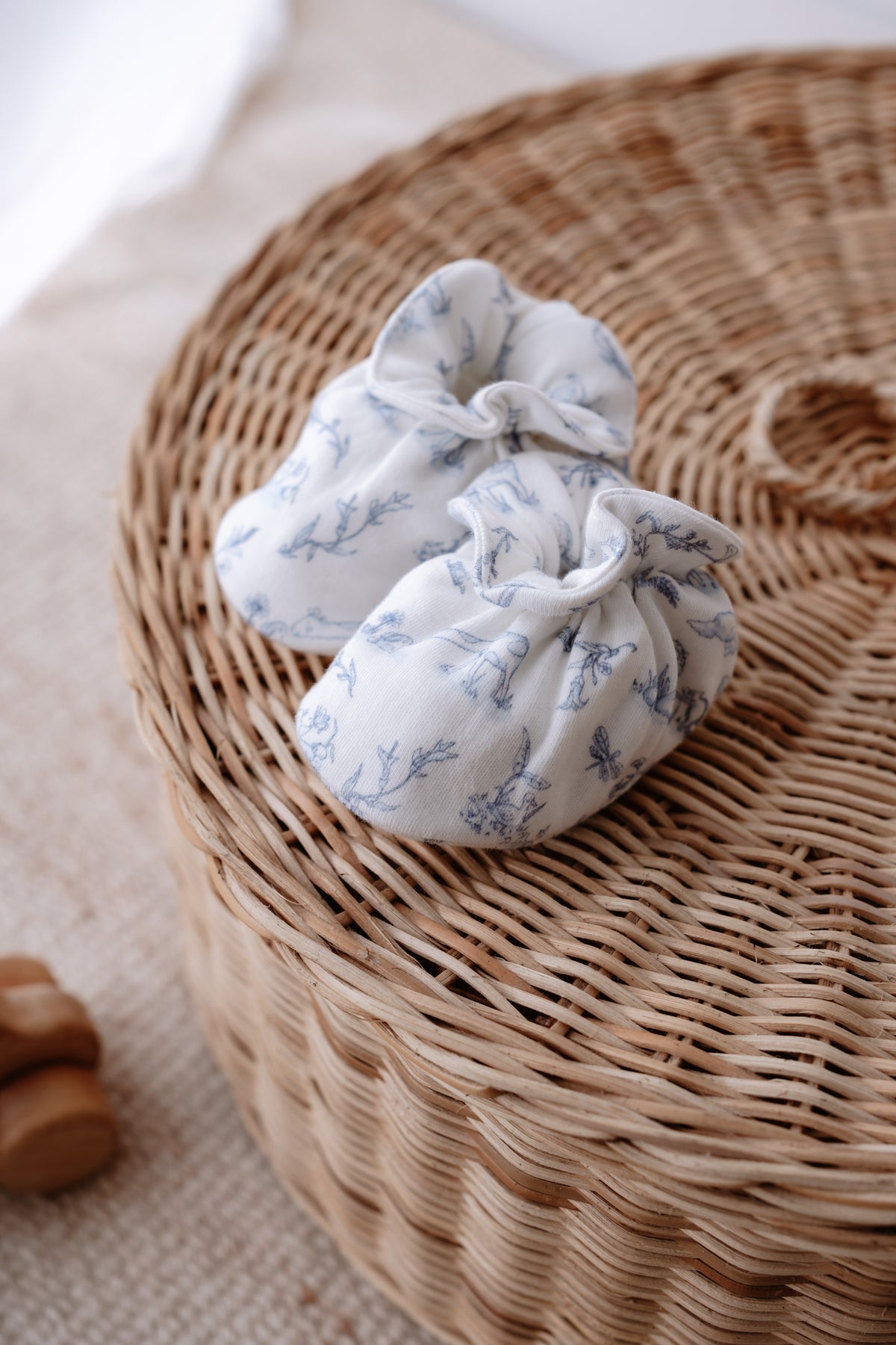 Booties - Toile De Jouy/Blue