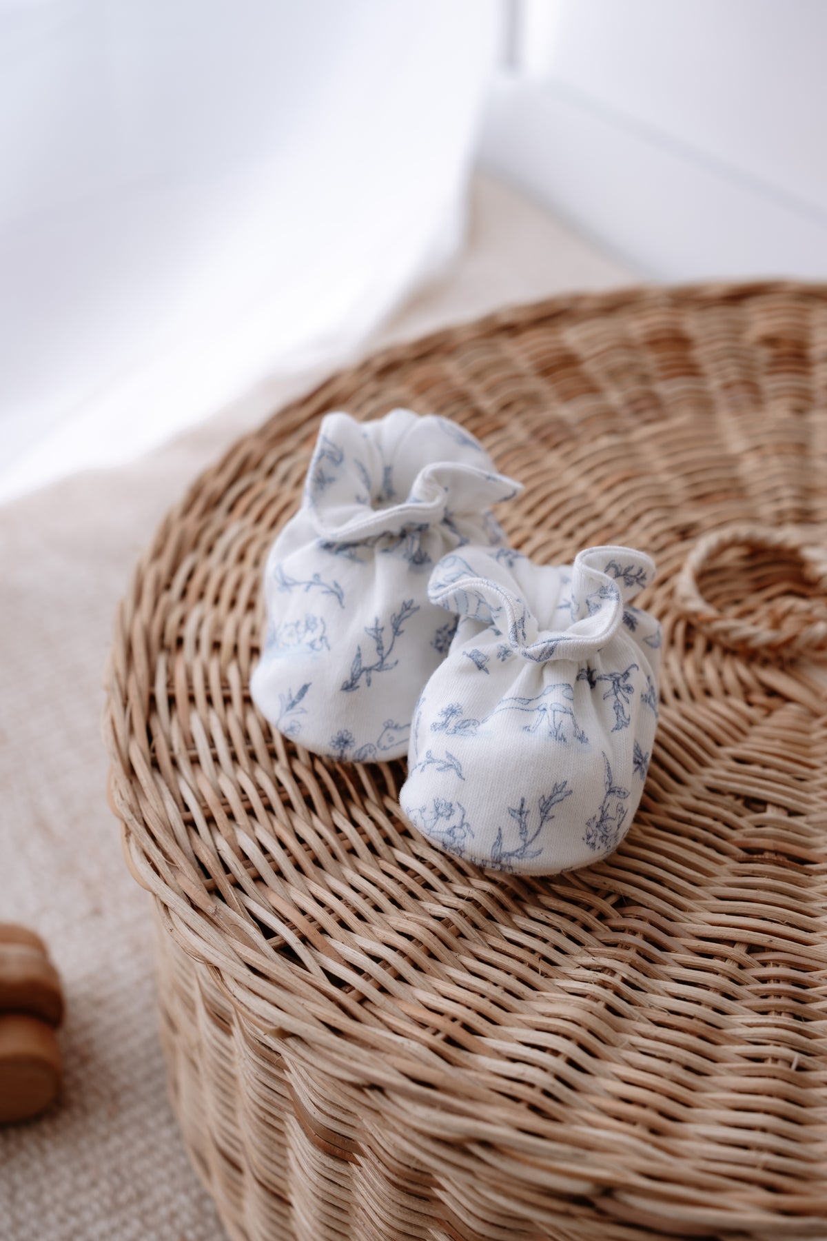 Booties - Toile De Jouy/Blue