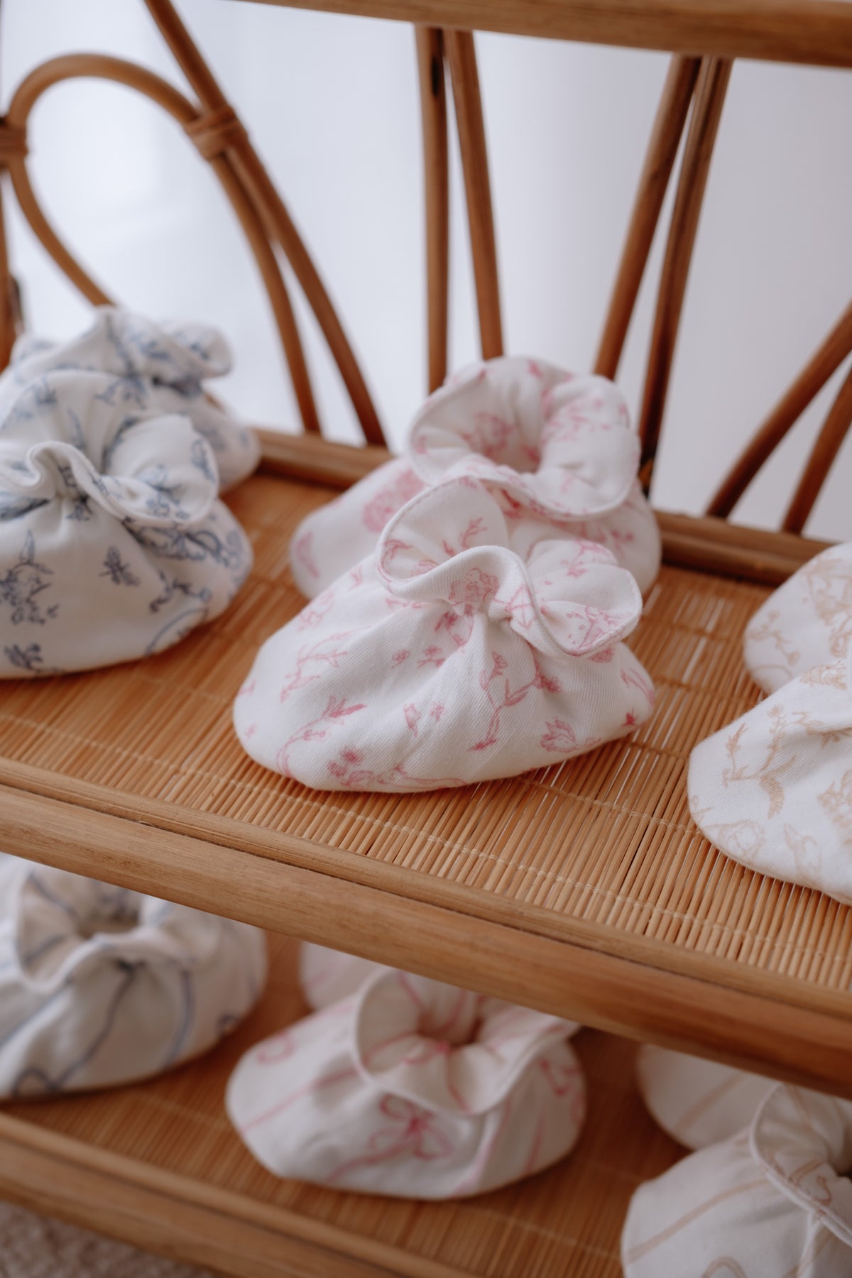 Booties - Toile De Jouy/Pink