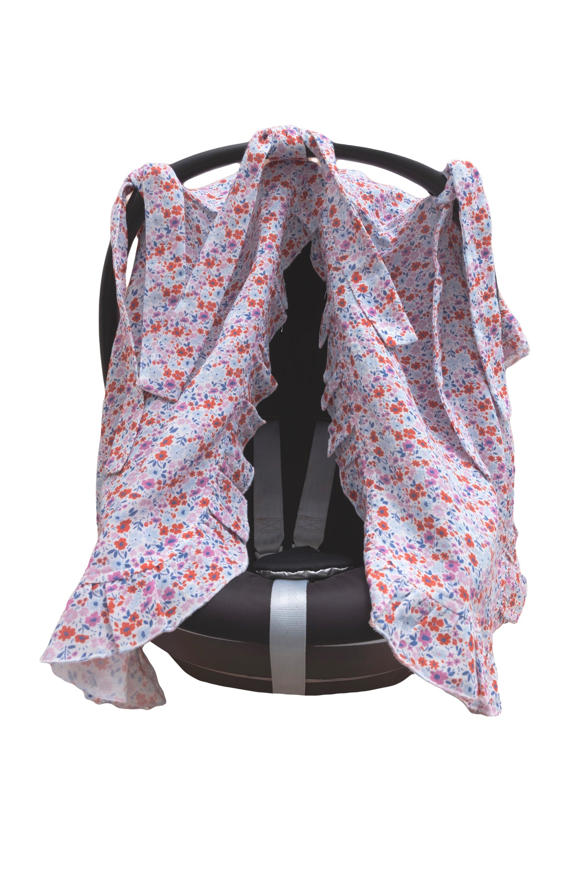 Stroller Cover - Tiny Flowers / Red