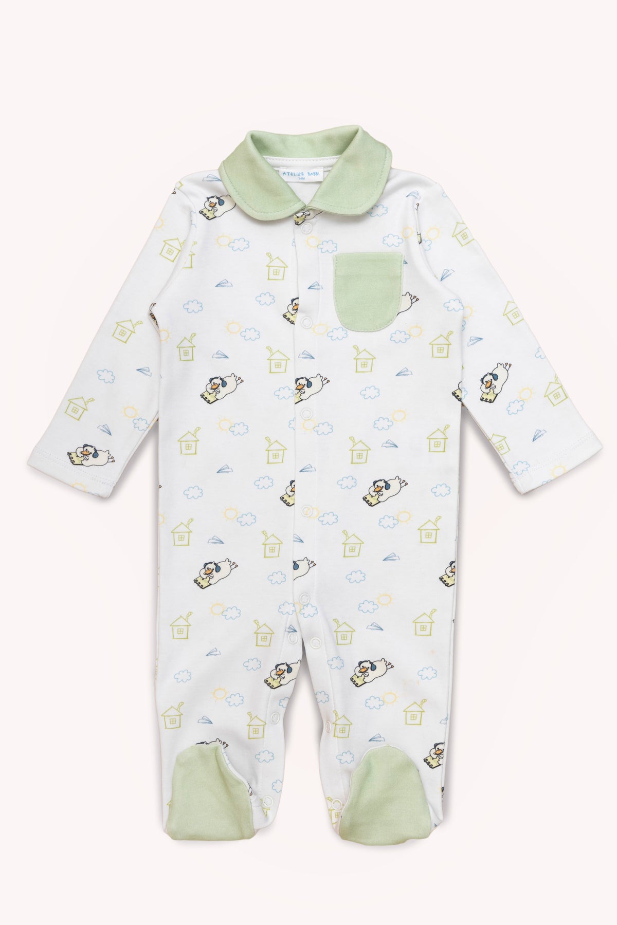 Baby Footed Onesie - Picnic