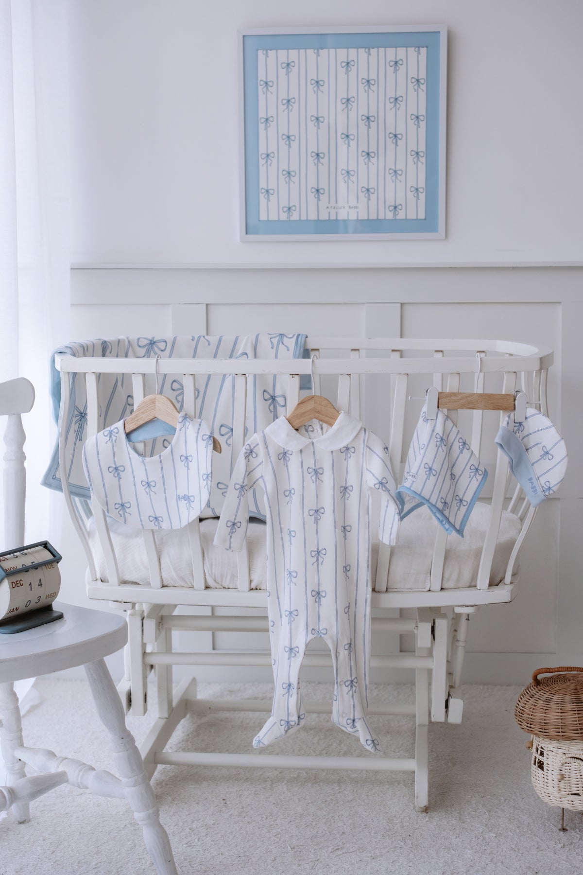 5-Piece Newborn Set - Ribbon/Blue